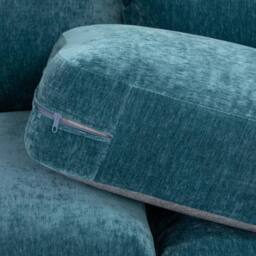 Furnishings For Less UK Colby Teal 5 Seater L Shaped Corner Sofa Fabric - thumbnail 6