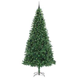 Berkfield Home Artificial Christmas Tree with 300 LEDs with Stand Green 300 cm - thumbnail 3