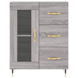 Berkfield Home Sideboard Grey Sonoma 69.5x34x90 cm Engineered Wood - thumbnail 5