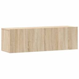 Berkfield Home Classic 3 Piece TV Cabinet Set Sonoma Oak Engineered Wood in Light Oak - thumbnail 4