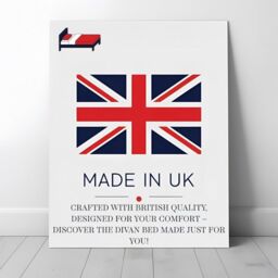 "Bed Time UK Plush Divan Bed with Mattress 20"" Vertical Line Headboard 2 Drawers in Teal - Size: Small Double" - thumbnail 6