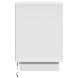 Berkfield Home Bedside Cabinets with LED 2 pcs White 50x34, 5x50 cm - thumbnail 9