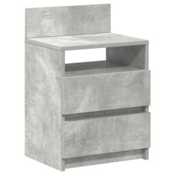 Berkfield Home Bedside Cabinets 2 pcs with 2 Drawers Concrete Grey 40x33x60 cm - Size: 40 x 33 x 60 cm - thumbnail 6