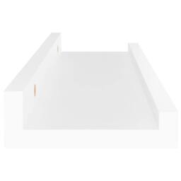 Berkfield Home Wall Shelves 4 pcs White 40x9x3 cm - Size: 40 x 9 x 3 cm - thumbnail 7