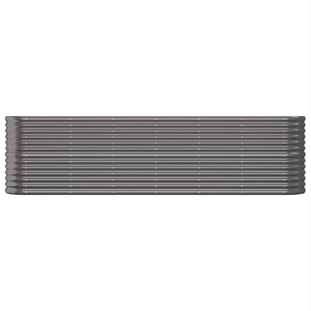 Berkfield Home Garden Raised Bed Powder-coated Steel 260x40x68 cm Anthracite in Charcoal - Size: 260 x 40 x 68 cm - image 1