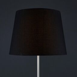 ValueLights Charlie Modern Stem Brushed Chrome Floor Lamp in Metallic Silver - thumbnail 4