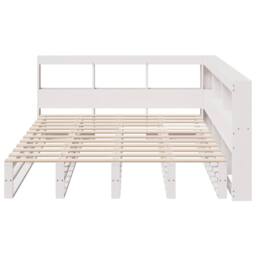 Berkfield Home Bookcase Bed without Mattress White 140x190cm Solid Wood Pine - Size: 140x190 cm - thumbnail 5