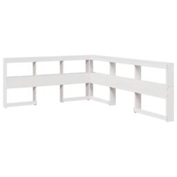 Berkfield Home Bookcase Bed without Mattress White 140x190cm Solid Wood Pine - Size: 140x190 cm - thumbnail 8