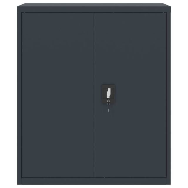 Berkfield Home Durable File Cabinet Anthracite 90x40x105 cm Steel in Dark Grey - Size: 90 x 40 x 105 cm - image 1