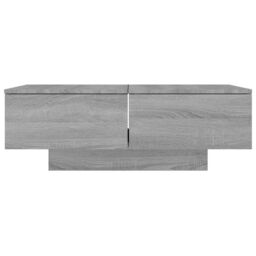 Berkfield Home Coffee Table Grey Sonoma 90x60x31 cm Engineered Wood - Size: 90 x 60 x 31 cm - thumbnail 3