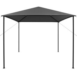 Berkfield Home Gazebo 3x3 m Anthracite Fabric & Steel 180 g/m ² in Black - thumbnail 2