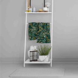 Benjamin Tate Design Selection Of Flowers Print Soft Bath Towel in White - thumbnail 2