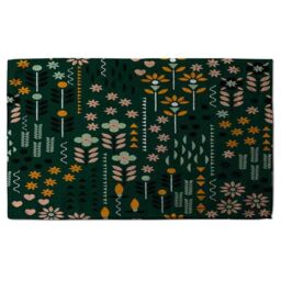 Benjamin Tate Design Selection Of Flowers Print Soft Bath Towel in White - thumbnail 1