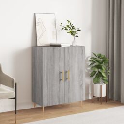 Berkfield Home Sideboard Grey Sonoma 69.5x34x90 cm Engineered Wood - thumbnail 1