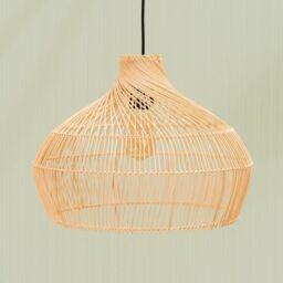 ValueLights Natural Rattan Easy Fit Pendant Light Shade - Size: 18 inches - thumbnail 3