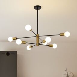 Garwarm 8 Light Sputnik Chandelier in Gold - thumbnail 1