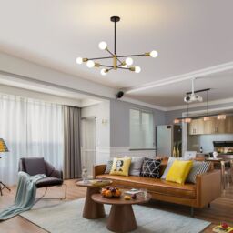 Garwarm 8 Light Sputnik Chandelier in Gold - thumbnail 5