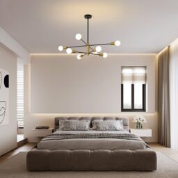 Garwarm 8 Light Sputnik Chandelier in Gold - thumbnail 8