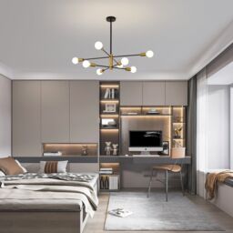 Garwarm 8 Light Sputnik Chandelier in Gold - thumbnail 7