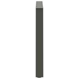 Berkfield Home Dining Table Legs V-Shape 2 pcs Anthracite 70x(72-73.3) cm Steel in Black - thumbnail 6