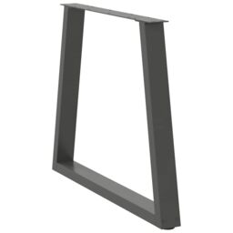 Berkfield Home Dining Table Legs V-Shape 2 pcs Anthracite 70x(72-73.3) cm Steel in Black - thumbnail 4
