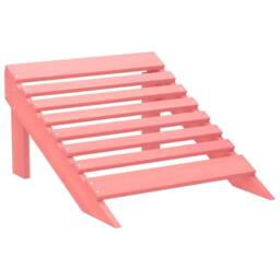 Berkfield Home Elegant Garden Adirondack Chair with Ottoman Solid Fir Wood Pink - thumbnail 7