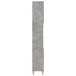 Berkfield Home Bathroom Cabinet Concrete Grey 30x30x190 cm Engineered Wood - Size: 30 x 30 x 190 cm - thumbnail 6