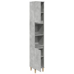 Berkfield Home Bathroom Cabinet Concrete Grey 30x30x190 cm Engineered Wood - Size: 30 x 30 x 190 cm - thumbnail 5