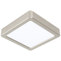Loops Wall / Ceiling Light Satin Nickel 160mm Sqaure Surface Mounted 10.5W LED 4000K in Metallics - thumbnail 1