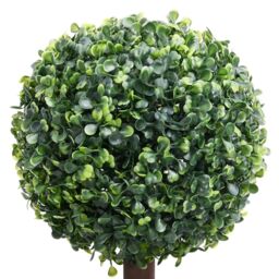 Berkfield Home Artificial Boxwood Plant with Pot Ball Shaped Green 118 cm - thumbnail 2