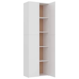 Berkfield Home Office Cabinet White 60x32x190 cm Engineered Wood - Size: 60 x 32 x 190 cm - thumbnail 5