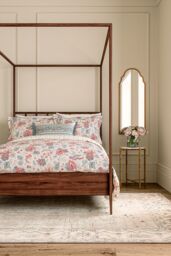 V&A 'Chintz Reverie' Cotton Duvet Cover Set in Teal - Size: King - thumbnail 1
