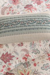 V&A 'Chintz Reverie' Cotton Duvet Cover Set in Teal - Size: King - thumbnail 5