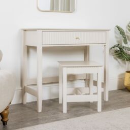 Melody Maison Dressing Table & Stool Set - Hales Taupe Range - thumbnail 5
