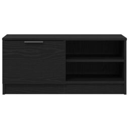 Berkfield Home TV Cabinet 2 pcs Black Oak 80x35x36, 5 cm Engineered Wood - thumbnail 6