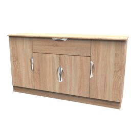 Ready Assembled 2 U Holborn 4 Door 1 Drawer Wide Unit (Ready Assembled) in Light Oak - thumbnail 3