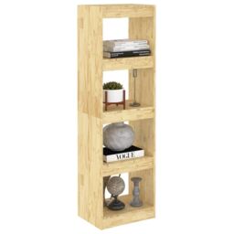 Berkfield Home Book Cabinet Room Divider 40x30x135.5 cm Pinewood in Brown - thumbnail 4