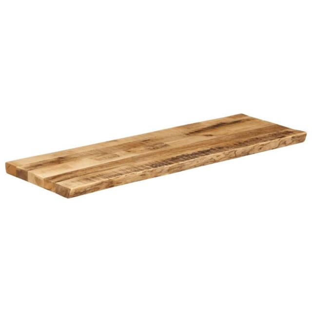 Berkfield Home Table Top Live Edge 120x40x3.8 cm Solid Wood Rough Mango in Brown - image 1