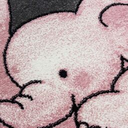 Bravich LTD Baby Elephant & Stars Rug - Kids in Pink - Size: 160 cm x 230 cm - thumbnail 2