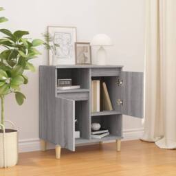 Berkfield Home Sideboard Grey Sonoma 60x35x70 cm Engineered Wood - Size: 60 x 35 x 70 cm - thumbnail 3