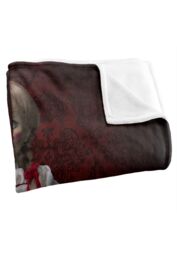 Annabelle 3 Blanket, 152x127 cm Doll Poster Silky Touch Super Soft Throw Blanket in White - thumbnail 3