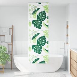 Berkfield Home Shower Roller Blind 70x240 cm Fabric Width 66 cm in Green - thumbnail 2