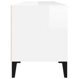 Berkfield Home TV Cabinet High Gloss White 100x34.5x44.5 cm Engineered Wood - thumbnail 7