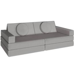 tectake Kids Sofa Lilly in Grey - Size: 120 cm