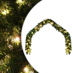 Berkfield Home Christmas Garland with LED Lights 20 m - thumbnail 1