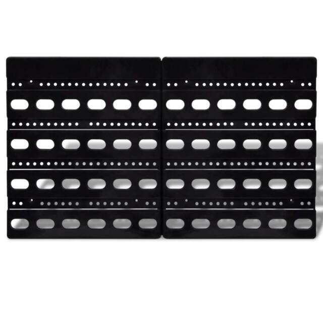 Berkfield Home Wall Mounted Garage Plastic Storage Bin Set 30 pcs Blue & Red - image 1