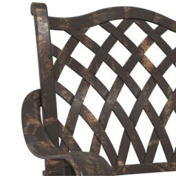 Berkfield Home Garden Chairs 2 pcs Bronze Cast Aluminium - thumbnail 7