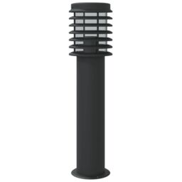 Berkfield Home Outdoor Floor Lamp Black 60 cm Stainless Steel - thumbnail 6