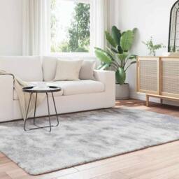 Berkfield Home Shaggy Rug High Pile NAVARRA Silver Grey 160x230 cm Polyester - Size: Medium - thumbnail 3