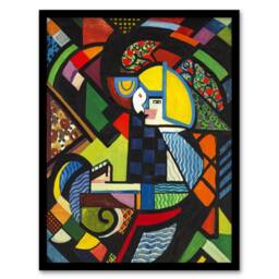 Artery8 Daughter in a Rocker Henry Lyman Sayen Framed Wall Art Print - Size: A4 - thumbnail 1